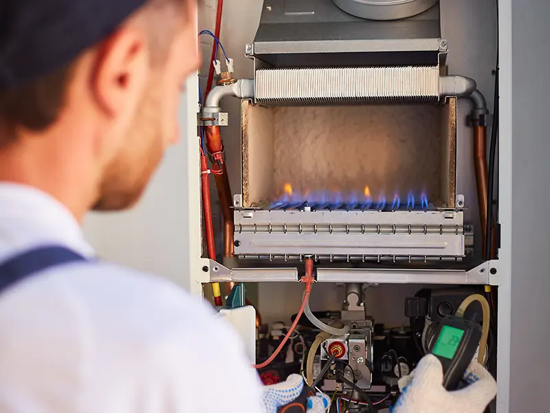 Entretien d'une chaudière au gaz