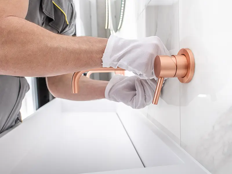 Installation d'une nouvelle salle de bains